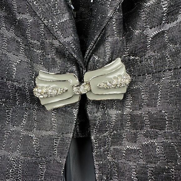 Vintage Stella Louise for KB Blazer Jacket Womens 10 Alligator Western Beaded - Picture 7 of 12